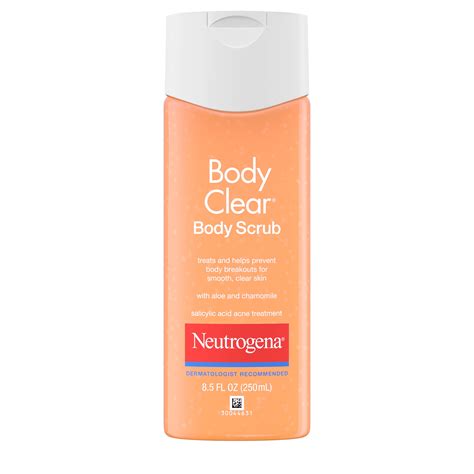 Neutrogena Body Clear Acne Body Scrub with Salicylic Acid, 8.5 fl. oz ...