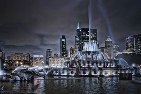 3840x1920 Resolution Buckingham Fountain Fountain Chicago 3840x1920 ...