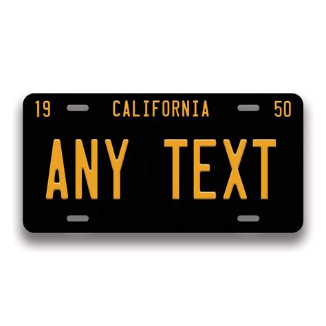 Buy California Personalized License Plate - Custom California Vintage ...