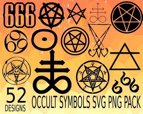 Occult Satanism SVG PNG Design Bundle Satan Symbol, 666 Svg Png, Devil ...