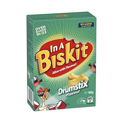 Buy In A Biskit Chicken Drumstix Flavoured Crackers 160g | Coles