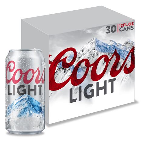 Coors Light Beer, American Light Lager, 30 Pack Beer, 12 fl. oz. Cans ...