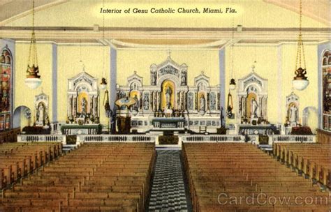 Interior Of Gesu Catholic Church Miami, FL