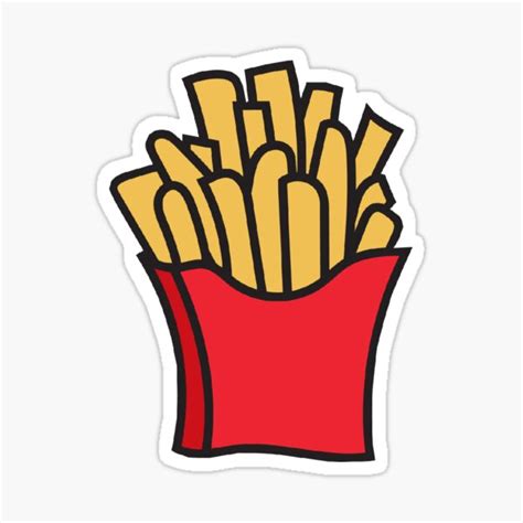 "French Fries" Sticker for Sale by stikstok | Redbubble