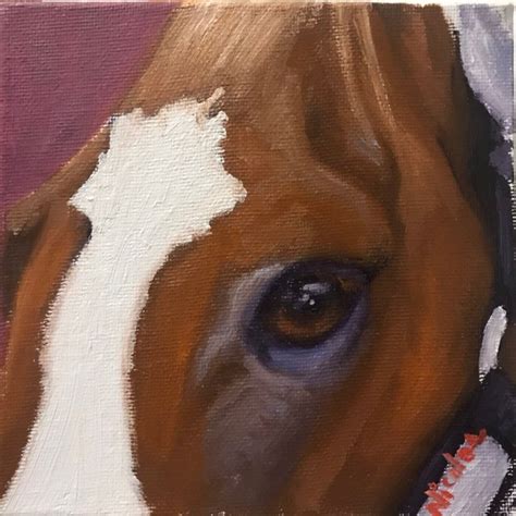 Original Horse Eye Oil Painting on Canvas by Nicolae Art - Etsy