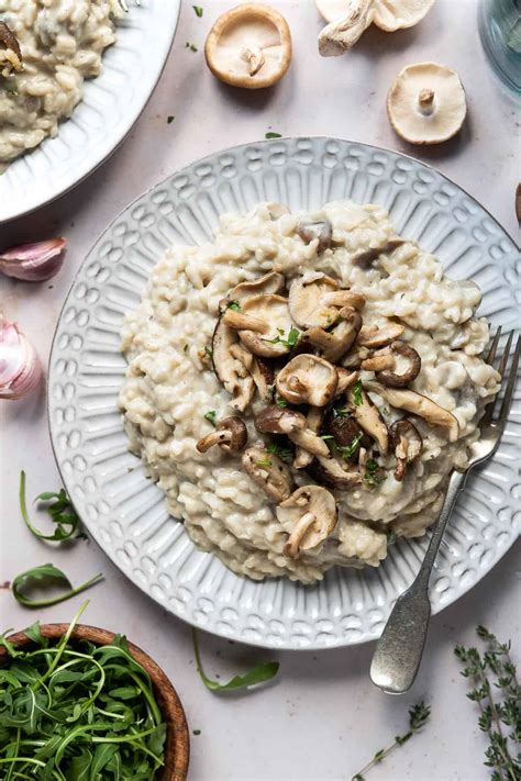 Vegan Mushroom Risotto With Truffle Oil - Domestic Gothess