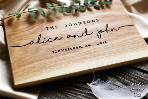 Wedding Gift Personalized Cutting Board Gift for couple | Etsy