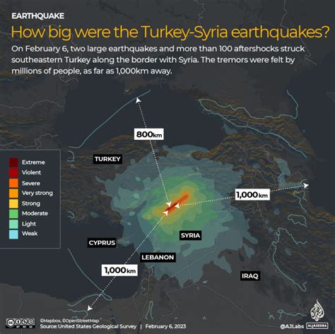 Infographie : Quelle était l’ampleur des tremblements de terre en ...