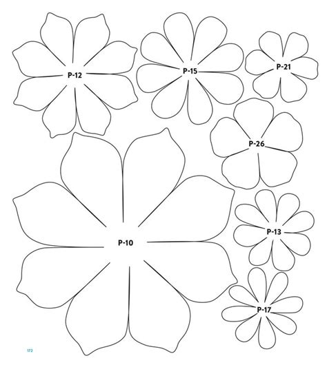 Picture | Paper flower patterns, Paper flower printable templates ...