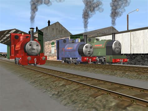 Skarloey, Sir Handel and Peter Sam by Caledonian812 on DeviantArt