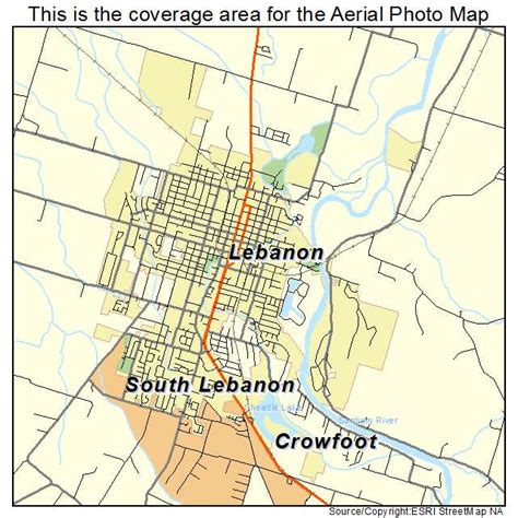 Aerial Photography Map of Lebanon, OR Oregon