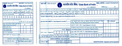 How to Fill SBI Deposit Slip/Withdrawal Slip – HRI Day India