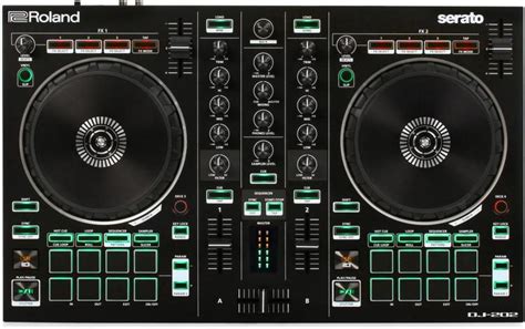 Roland DJ-202 4-deck Serato DJ Controller with Drum Machine | Sweetwater