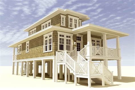 Plan 44116TD: Low Country Beach House Plan | Beach house design, Beach ...