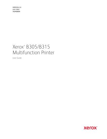 Xerox B315 Multifunction Printer User Guide | Manualzz