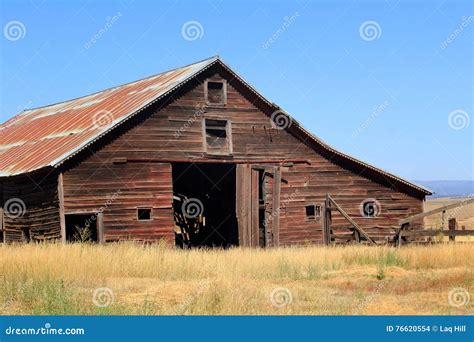 Closeup of Old Farm Barn stock photo. Image of metal - 76620554