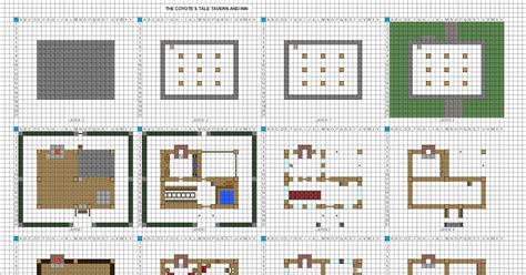 Simple Minecraft Modern House Blueprints Layer By Layer Image From ...