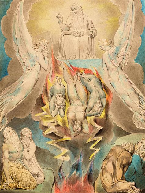 The Fall of Satan, 1757-1827 Painting by William Blake | Fine Art America