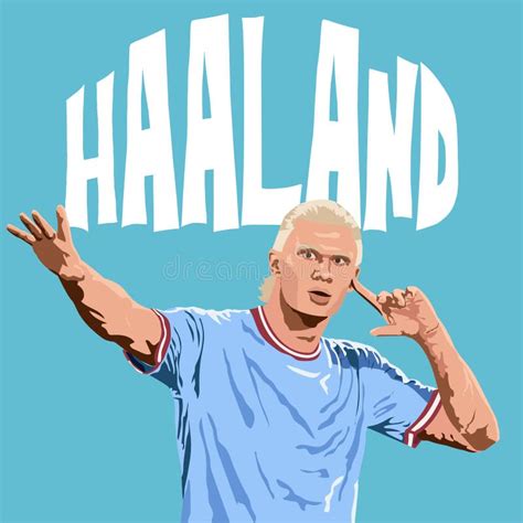 Erling Haaland Manchester City 2023 Editorial Image - Illustration of ...