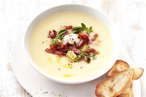 Potato And Crispy Bacon Soup - ashatadahal