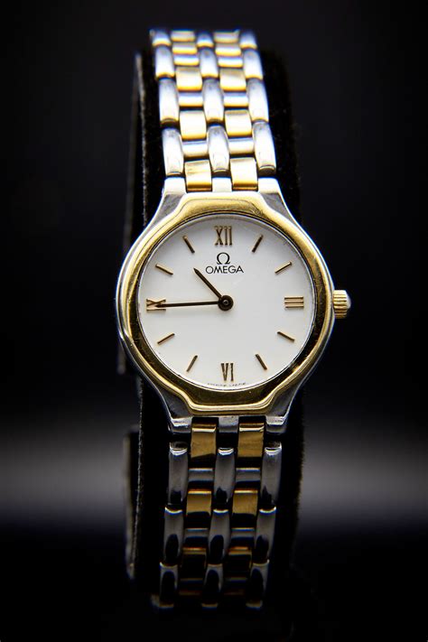 Women's Vintage Omega - 1986 DeVille Two Tone - stainless steel 18k ...