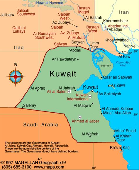 Kuwait Map | Infoplease