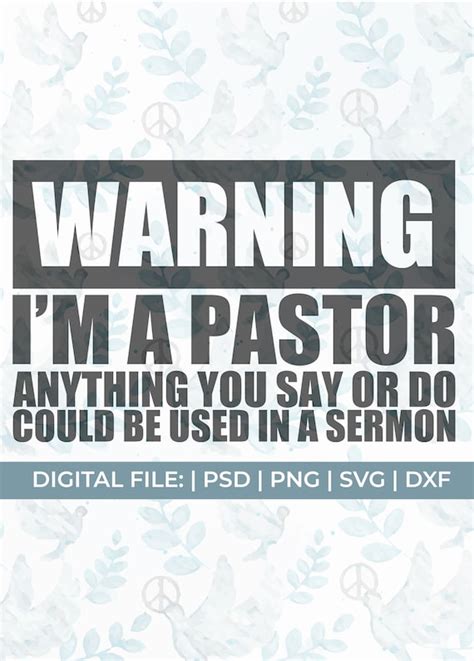 Funny Pastor Svg Church Svg Pastor Quote Svg Pastor Svg - Etsy Finland