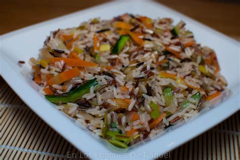 EN LOS FOGONES DE RAQUEL: SALTEADO DE TRÍO DE ARROCES CON VERDURAS