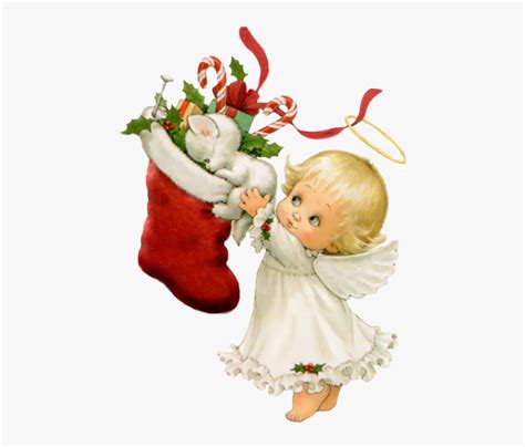 Clip Art Christmas Angels - Merry Christmas Clipart Cute, HD Png ...