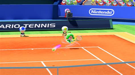 Screenshots of another secret character in Mario Tennis: Ultra Smash