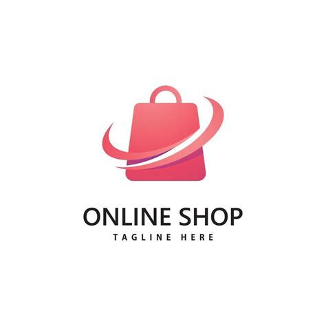 shopping bag store logo. online shopping logo design 3275721 Vector Art ...