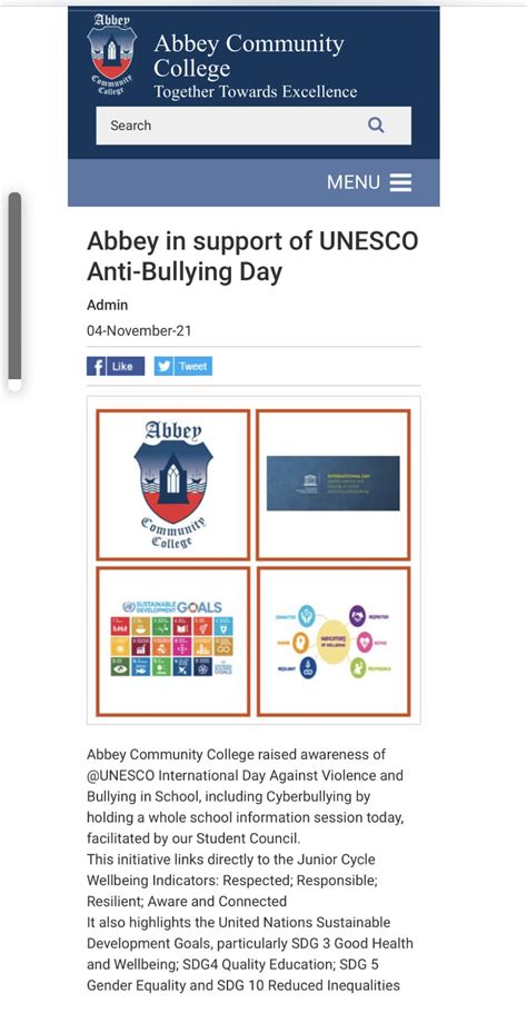 Abbey Community College - Tackle Bullying