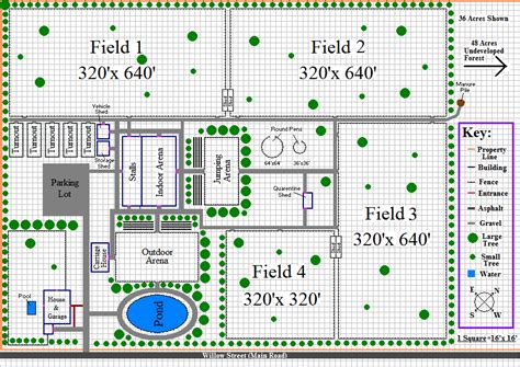 Horse Farm Layout on Pinterest | Horse Barn Plans, Round Pen and Horse ...