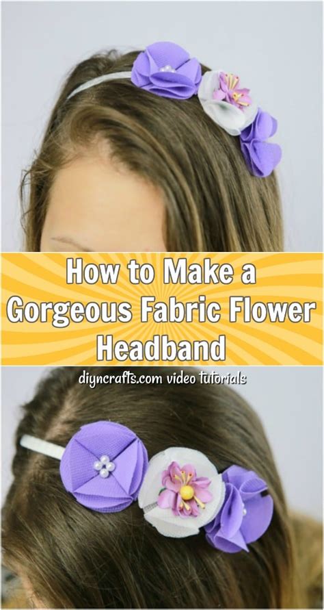 How To Make A Gorgeous Fabric Flower Headband - DIY & Crafts