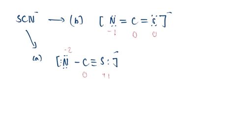 SOLVED:From a consideration of the Lewis structure of the thiocyanate ...