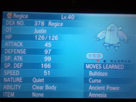 Shiny regice after a thousand or so sr's : r/ShinyPokemon