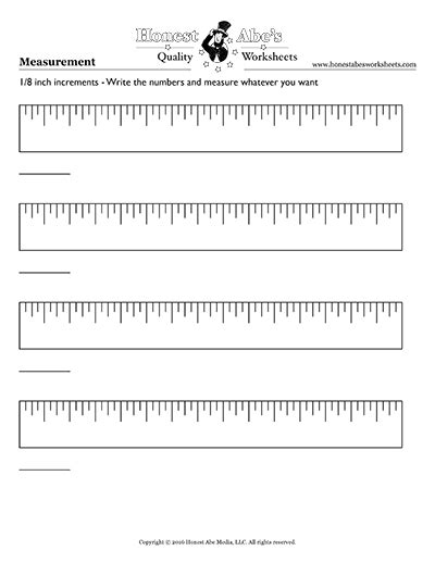 Blank Ruler Worksheet | Math worksheets, Fact fluency worksheets ...