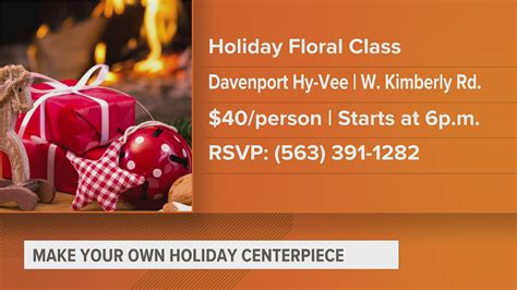 Davenport's Hy-Vee is hosting a holiday floral class. | wqad.com