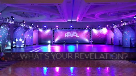 Multi-colored lighting at REVEL Dance Competition. We produced the ...