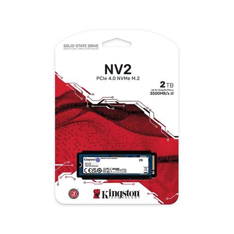 การ์ดเอสเอสดี Kingston SSD NV2 2TB M.2 2280 4.0 PCIe/NVMe R3500MB/s ...