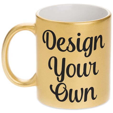 Design Your Own Metallic Gold Mug - YouCustomizeIt