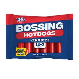 Bossing Hotdogs Kingsize 1.14Kg (14+2 pcs)