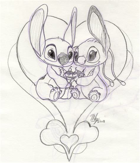 Cute Stitch Drawing at GetDrawings | Free download