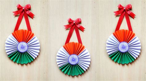 Independence Day Craft Ideas | Tricolors Easy Wall Hanging Decoration ...