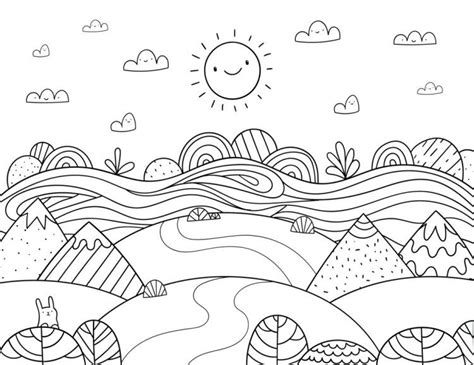 Free Sunny Day Coloring Pages - AriilMorrison