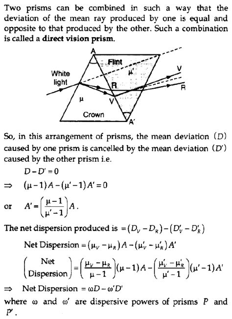 In the case of dispersion without deviation why is the net dispersion ...