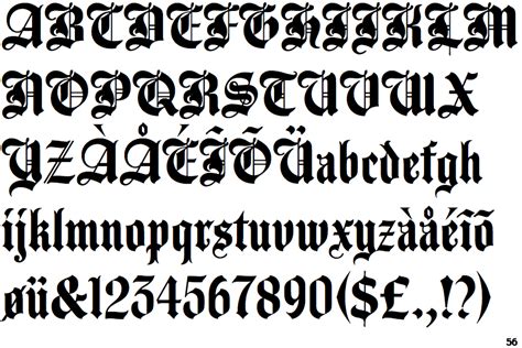 German Gothic Font Alphabet - Photos Alphabet Collections