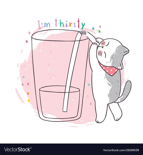 Thirsty Dog Clipart Cute