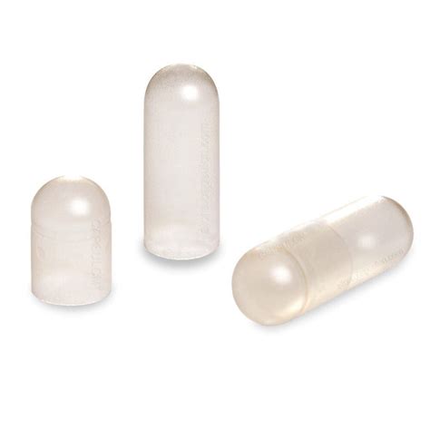 Size 00 Clear Empty Vegetarian Capsules - CapsulCN