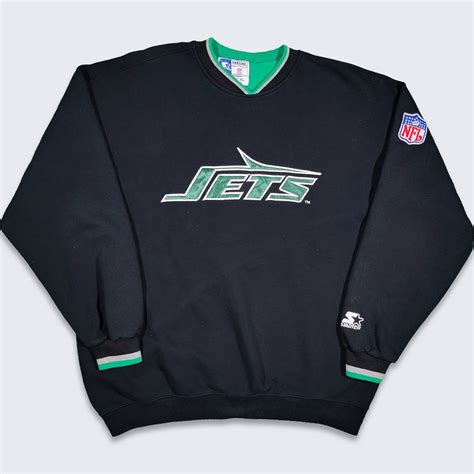 Vintage New York Jets Vintage 90s Starter Thermal Sweatshirt | Grailed